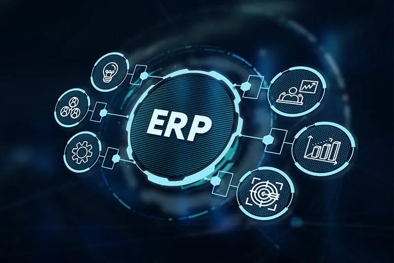 Sistema ERP empresarial para integrar procesos, finanzas, inventario, ventas y reportes